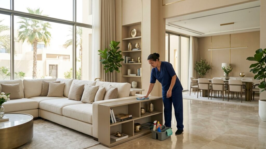 Professional Housekeeping in a Dubai Apartment