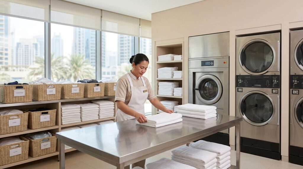 Laundromat near me search and laundry options in Dubai